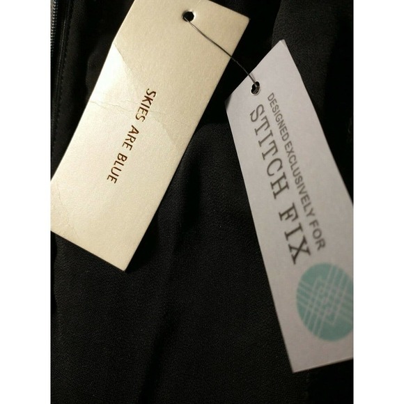 Skies are Blue Lined A Line Black Lace Crochet Sleeveless Size Small Dress NEW - Picture 10 of 10